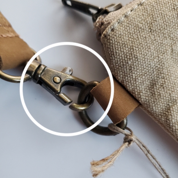 Cott n Curls Snowman Canvas Wristlet w/Leather Strap Pouch Handbag NWT *READ* - Picture 14 of 16